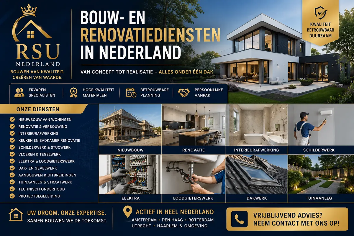 Bouw- en renovatiediensten in Nederland